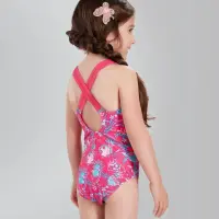 Speedo Παιδικό Ολόσωμο μαγιό SEASQUAD ALLOVER 1 PIECE Φούξια - 8-10902B434