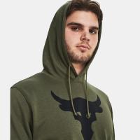 Under Armour Mens Project Rock Terry Short Sleeve Hoodie Ανδρικό T-shirt με κουκούλα - 1377427-390