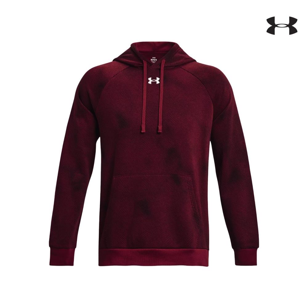 Under Armour Ανδρική Φούτερ με κουκούλα Mens UA Rival Fleece Printed Hoodie  - 1379759-600