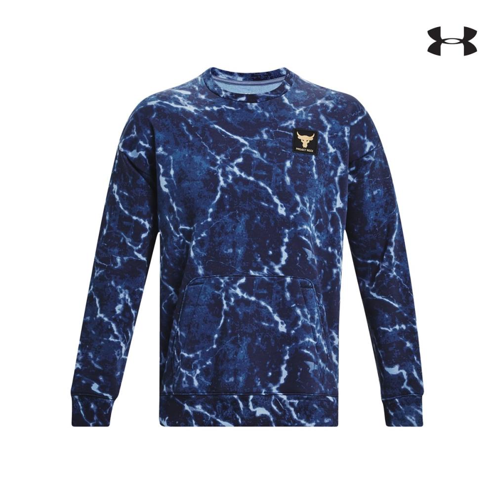 Under Armour Ανδρική Μακρυμάνικη Μπλούζα Mens Project Rock Rival Fleece Crew - 1380119-410