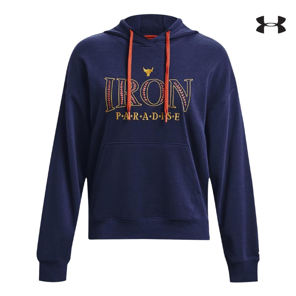 Under Armour Γυναικείεα μακρυμάνικη μπλούζα φούτερ Womens Project Rock Everyday Terry Hoodie - 1380186-410