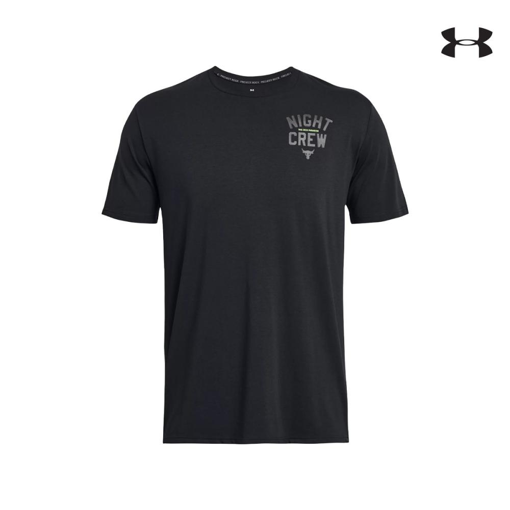 Under Armour Ανδρική κοντομάνικη μπλούζα Mens Project Rock Night Crew Short Sleeve - 1379751-001