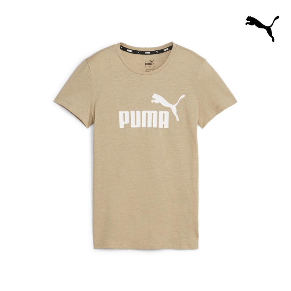 586876 ESS Logo Heather Tee ΜΠΛΟΥΖΑΚΙ ΚΟΝΤΟΜΑΝΙΚΟ PUMA