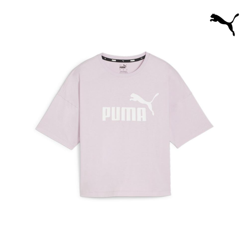 586866 ESS Cropped Logo Tee ΜΠΟΥΣΤΟ PUMA