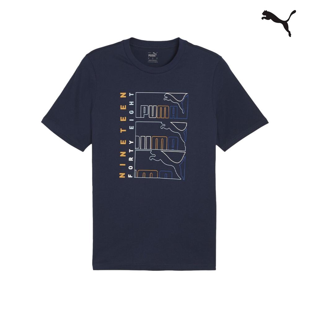 680173 GRAPHICS Triple No. 1 Logo Tee ΜΠΛΟΥΖΑΚΙ ΚΟΝΤΟΜΑΝΙΚΟ PUMA