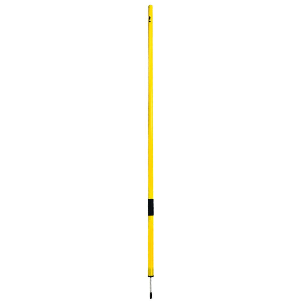 SLALOM POLE 1,60m - FLEXIBLE WITH SPIKES 30mm (YELLOW)