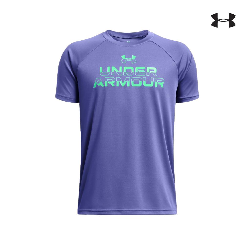 ΠΑΙΔΙΚΟ T-SHIRT 1383010 UA Tech Split Wordmark SS ΜΠΛΟΥΖΑΚΙ ΚΟΝΤΟΜΑΝΙΚΟ UNDER ARMOUR