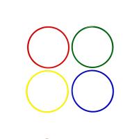 FLAT RINGS SET OF 4 (ΣΤΕΦΑΝΙΑ ΠΛΑΚΕ 60cm) LIGASPORT