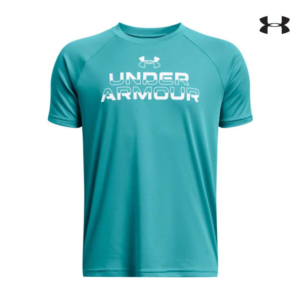 ΠΑΙΔΙΚΟ T-SHIRT 1383010 UA Tech Split Wordmark SS ΜΠΛΟΥΖΑΚΙ ΚΟΝΤΟΜΑΝΙΚΟ UNDER ARMOUR