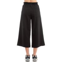 WOMEN CO/EL TERRY CROPPED WIDE LEG PANT