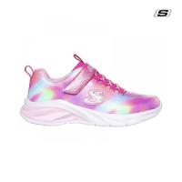 Bungee And Strap Sneaker W/ Multi Print & Sparkle Mesh Upper