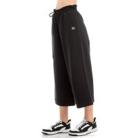 WOMEN CO/EL TERRY CROPPED WIDE LEG PANT