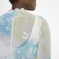 533594 Crystal G. AOP Longsleeve Fitted Tee ΜΠΛΟΥΖΑΚΙ ΚΟΝΤΟΜΑΝΙΚΟ PUMA