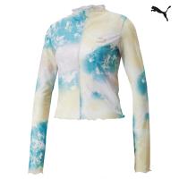 533594 Crystal G. AOP Longsleeve Fitted Tee ΜΠΛΟΥΖΑΚΙ ΚΟΝΤΟΜΑΝΙΚΟ PUMA