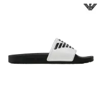 Emporio Armani Sliders White/Black/Black Παντόφλες Armani