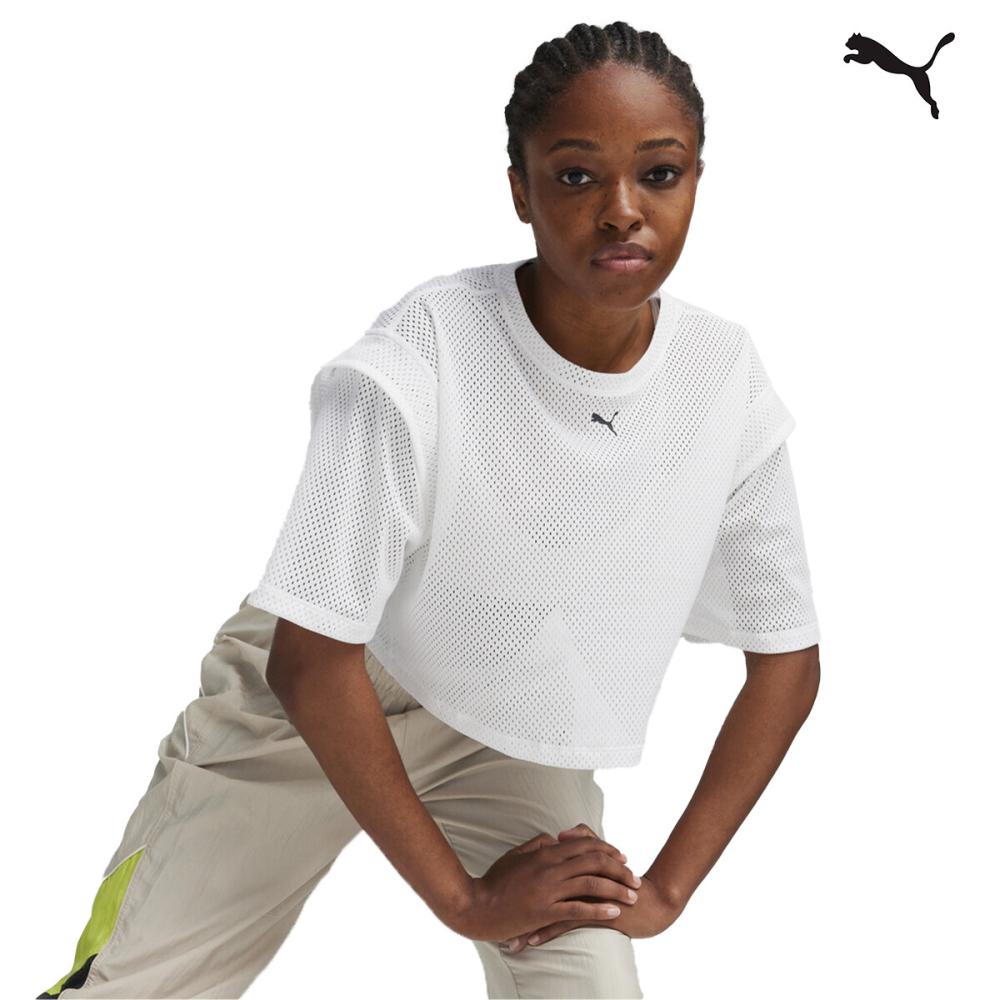 524814 PUMA FIT MOVE MESH CROP TEE ΜΠΛΟΥΖΑΚΙ ΚΟΝΤΟΜΑΝΙΚΟ PUMA