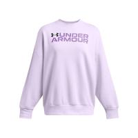 1386513 Rival Fleece WordmarkOS Crew ΜΠΛΟΥΖΑ ΜΑΚΡΥΜΑΝΙΚΗ UNDER ARMOUR