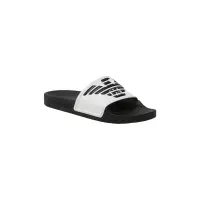 Emporio Armani Sliders White/Black/Black Παντόφλες Armani