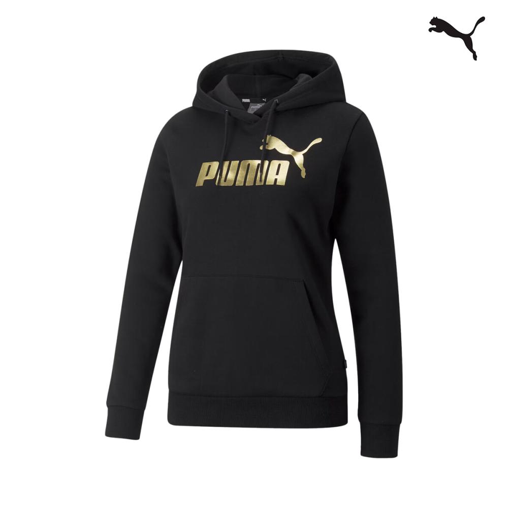 849958 ESS+ Metallic Logo  Hoodie FL ΦΟΥΤΕΡ ΜΕ ΚΟΥΚΟΥΛΑ PUMA
