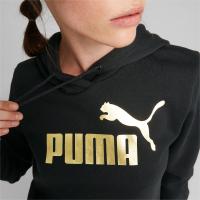 849958 ESS+ Metallic Logo  Hoodie FL ΦΟΥΤΕΡ ΜΕ ΚΟΥΚΟΥΛΑ PUMA
