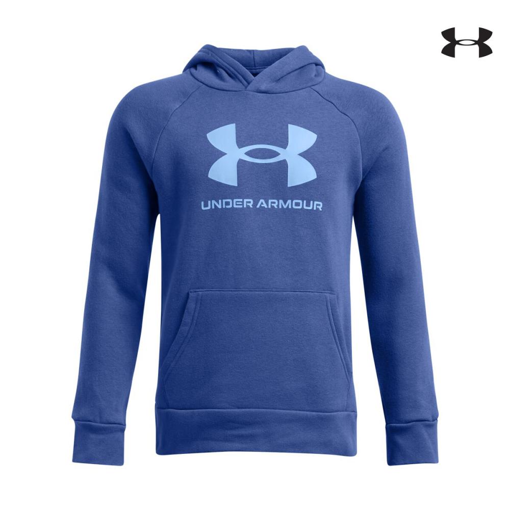 1379791 UA Rival Fleece BL Hoodie ΜΠΛΟΥΖΑ ΜΑΚΡΥΜΑΝΙΚΗ UNDER ARMOUR