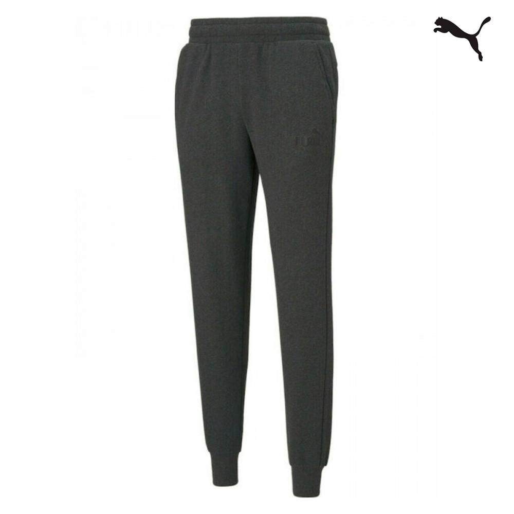 Puma Essentials Logo Pants TR Mens Ανδρική φόρμα Aνθρακί – 586716-07