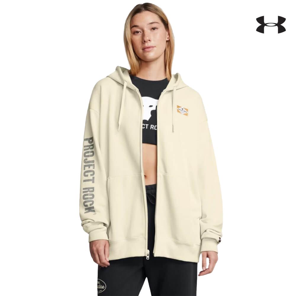 1386446 Pjt Rck W HWT FZ Hard at Wrk ΜΠΛΟΥΖΑ ΜΑΚΡΥΜΑΝΙΚΗ UNDER ARMOUR