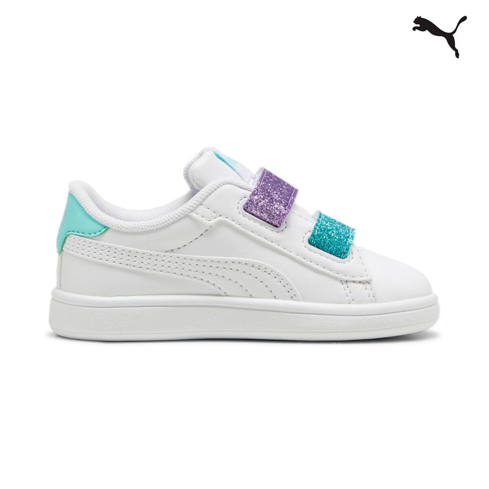395610 Puma Smash 3.0 L Glitter Velcro V Inf ΥΠΟΔΗΜΑ TENNIS LOW PUMA
