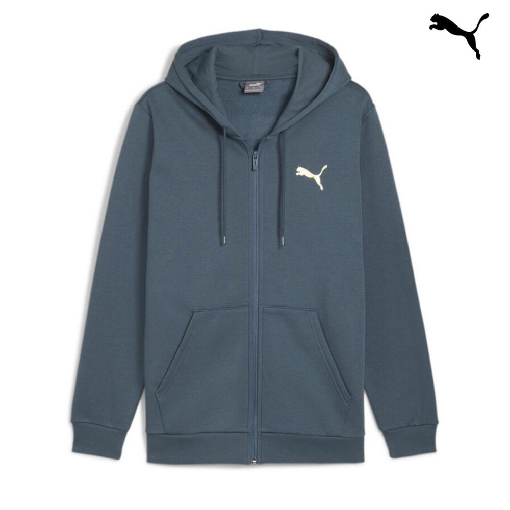 681852 ESS+ LOGO LAB Holiday Full-Zip Hoodie FL ΦΟΥΤΕΡ PUMA