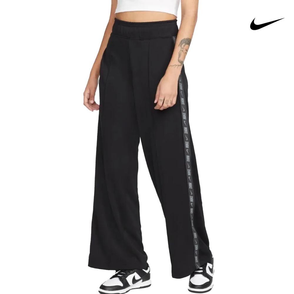 NIKE W NSW PK TAPE TREND HR PANT DQ5382-010 Μαύρο