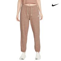 Nike Ψηλόμεσο Παντελόνι Γυναικείας Φόρμας με Λάστιχο Μπεζ