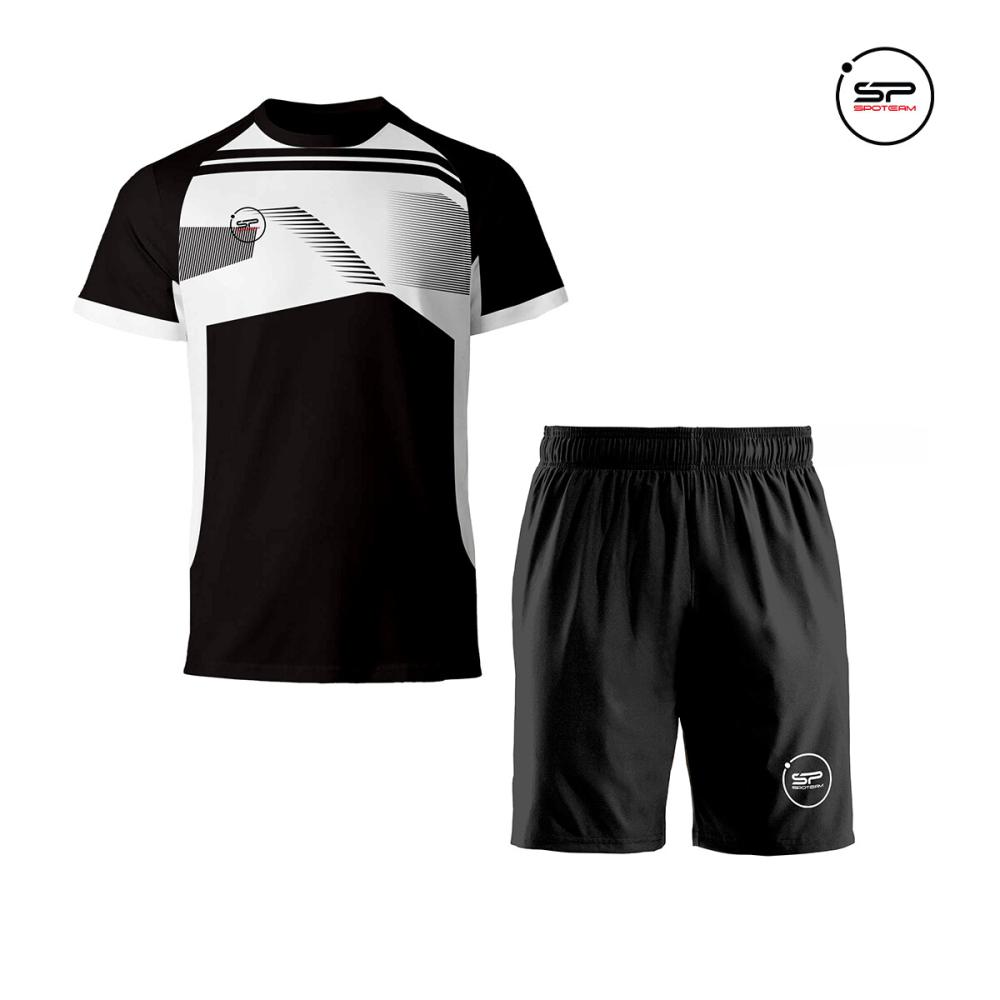 FOOTBALL SET SPOT TEAM BLACK WHITE