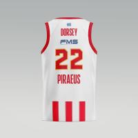 100 Years Anniversary OLYMPIACOS B.C. Away (Stripes) Jersey