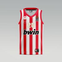 100 Years Anniversary OLYMPIACOS B.C. Away (Stripes) Jersey