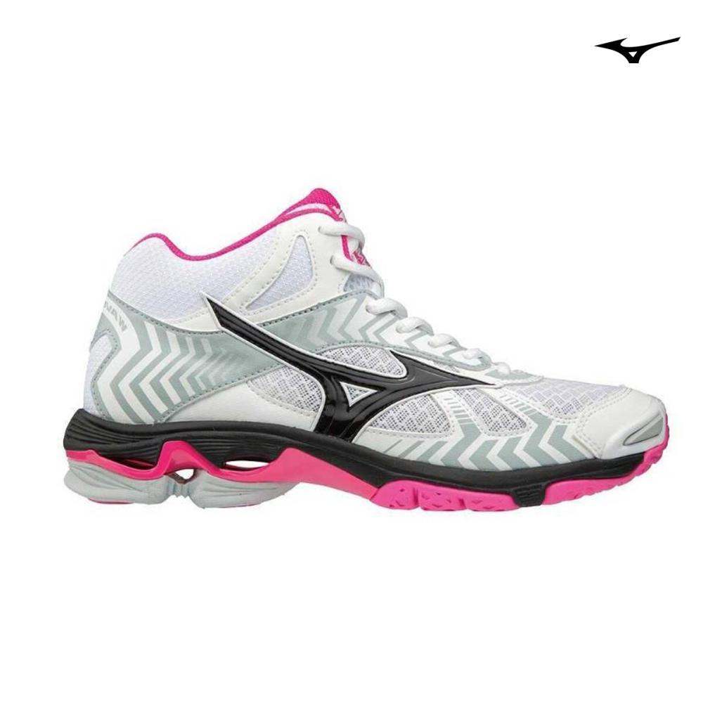Mizuno Wave Bolt 7 Mid Γυναικεία Αθλητικά Παπούτσια Βόλλεϊ Λευκά