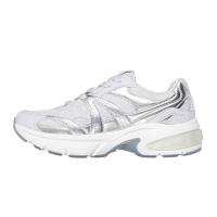 Metallic Duraleather Mesh Lace Up Fashion Sneaker