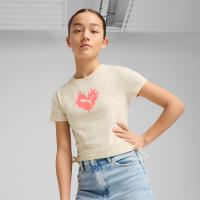 685108 FLAMING LOVE Knotted Tee G ΜΠΛΟΥΖΑΚΙ ΚΟΝΤΟΜΑΝΙΚΟ PUMA