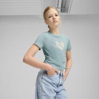 685108 FLAMING LOVE Knotted Tee G ΜΠΛΟΥΖΑΚΙ ΚΟΝΤΟΜΑΝΙΚΟ PUMA