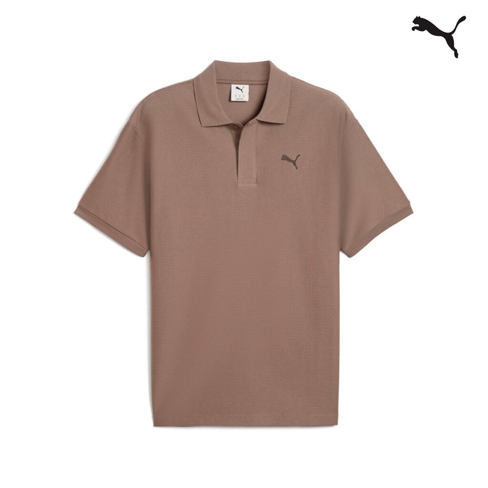 629670 PREMIUM ESS Relaxed Jacquard Polo ΜΠΛΟΥΖΑΚΙ ΠΟΛΟ PUMA