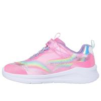 Lighted Unicorn Bungee & Gore   Sneaker W/ Rainbow Glitter Print Upper