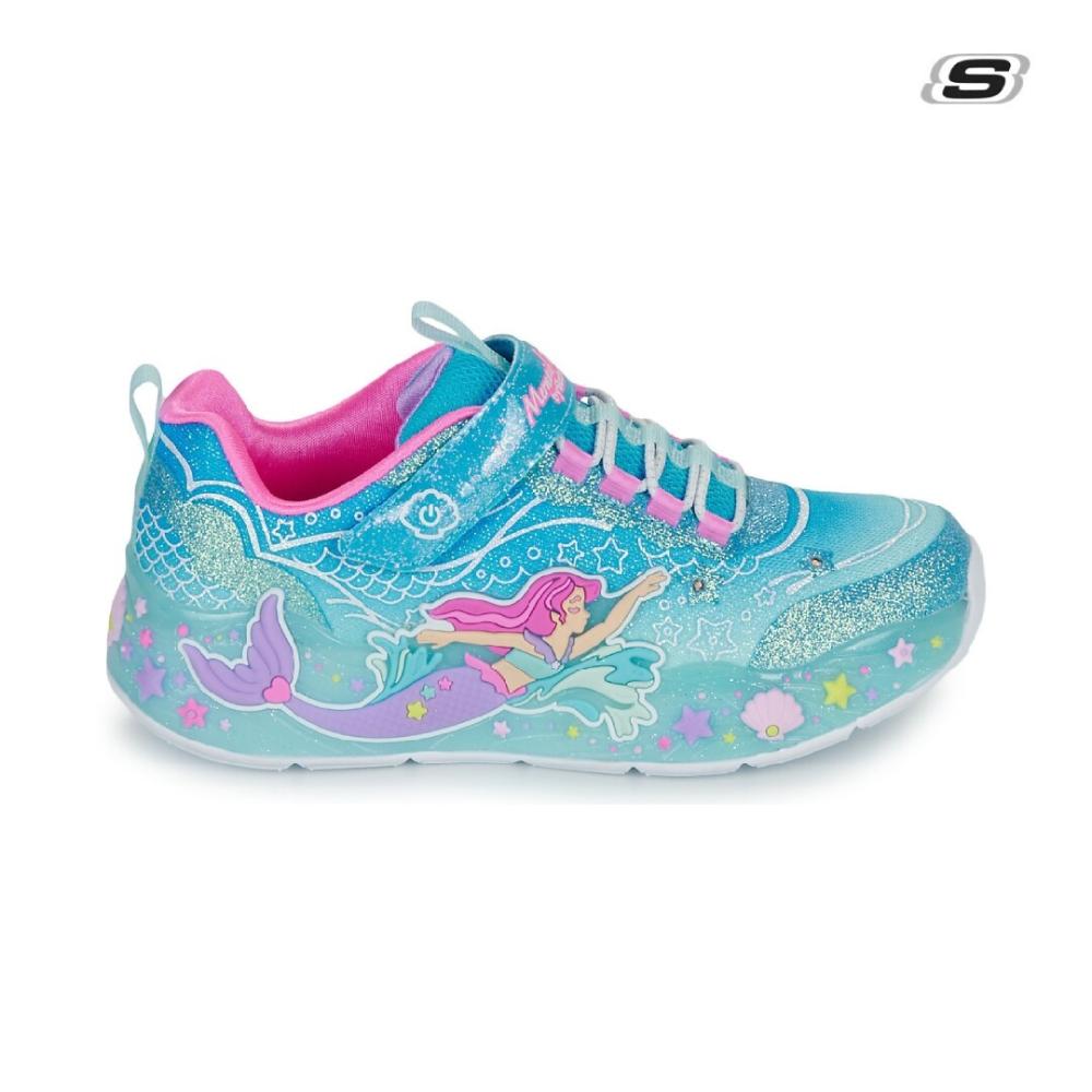 Lighted Mermaid Wrap Sneaker W/ Bungee & Strap