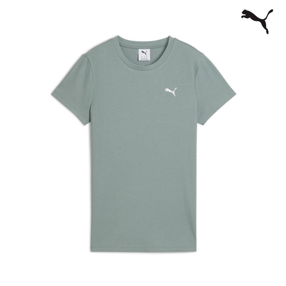 685021 ESS ELEVATED Rib Tee ΜΠΛΟΥΖΑΚΙ ΚΟΝΤΟΜΑΝΙΚΟ PUMA