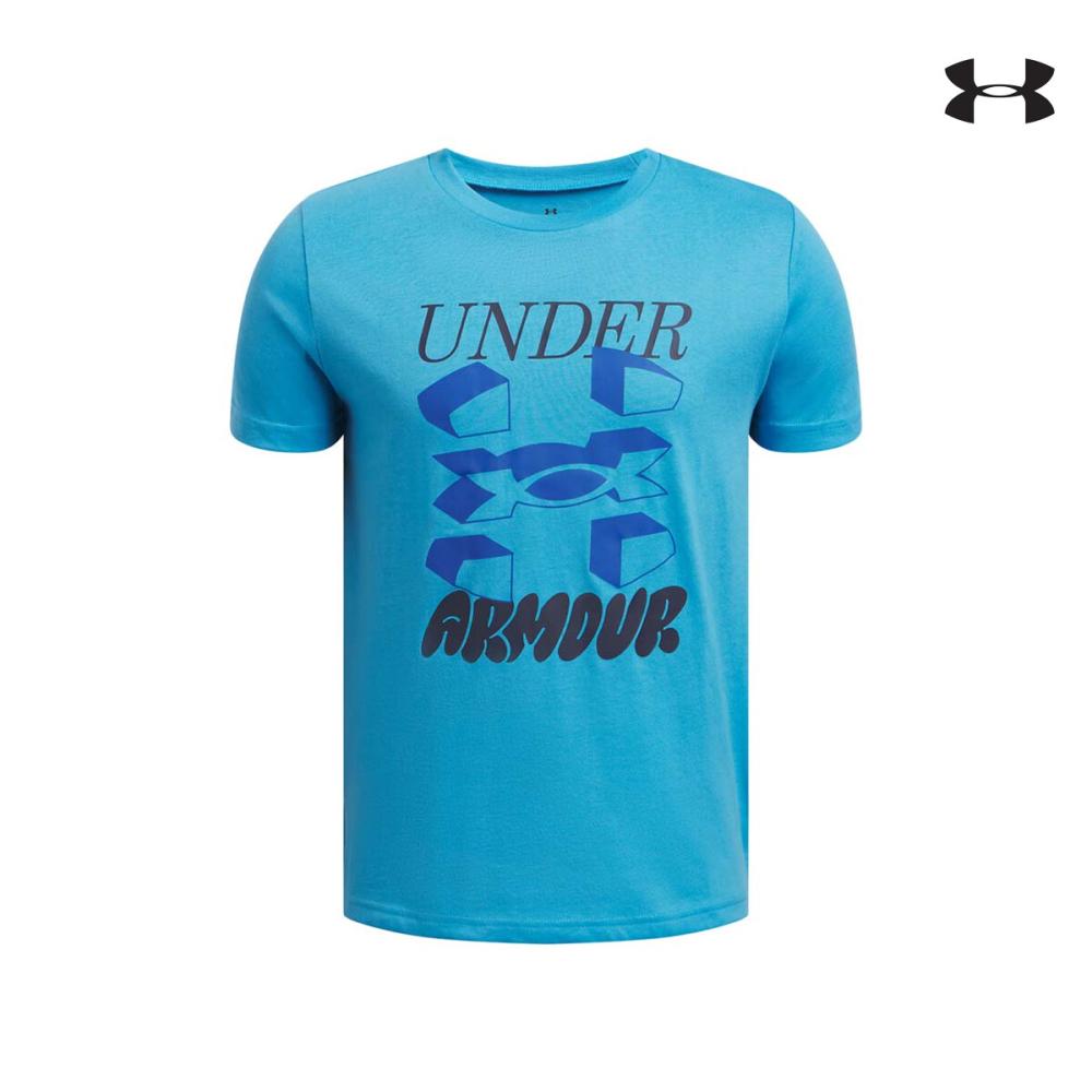 1390003 UA B SPLIT BIG LOGO SS ΜΠΛΟΥΖΑΚΙ ΚΟΝΤΟΜΑΝΙΚΟ UNDER ARMOUR