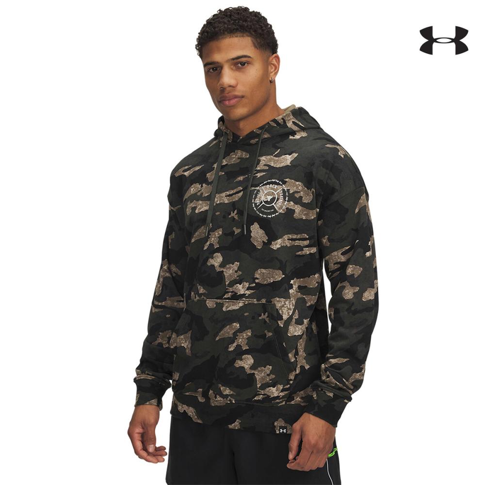 1389951 Pjt Rck AOP Terry HD ΜΠΛΟΥΖΑ ΜΑΚΡΥΜΑΝΙΚΗ UNDER ARMOUR