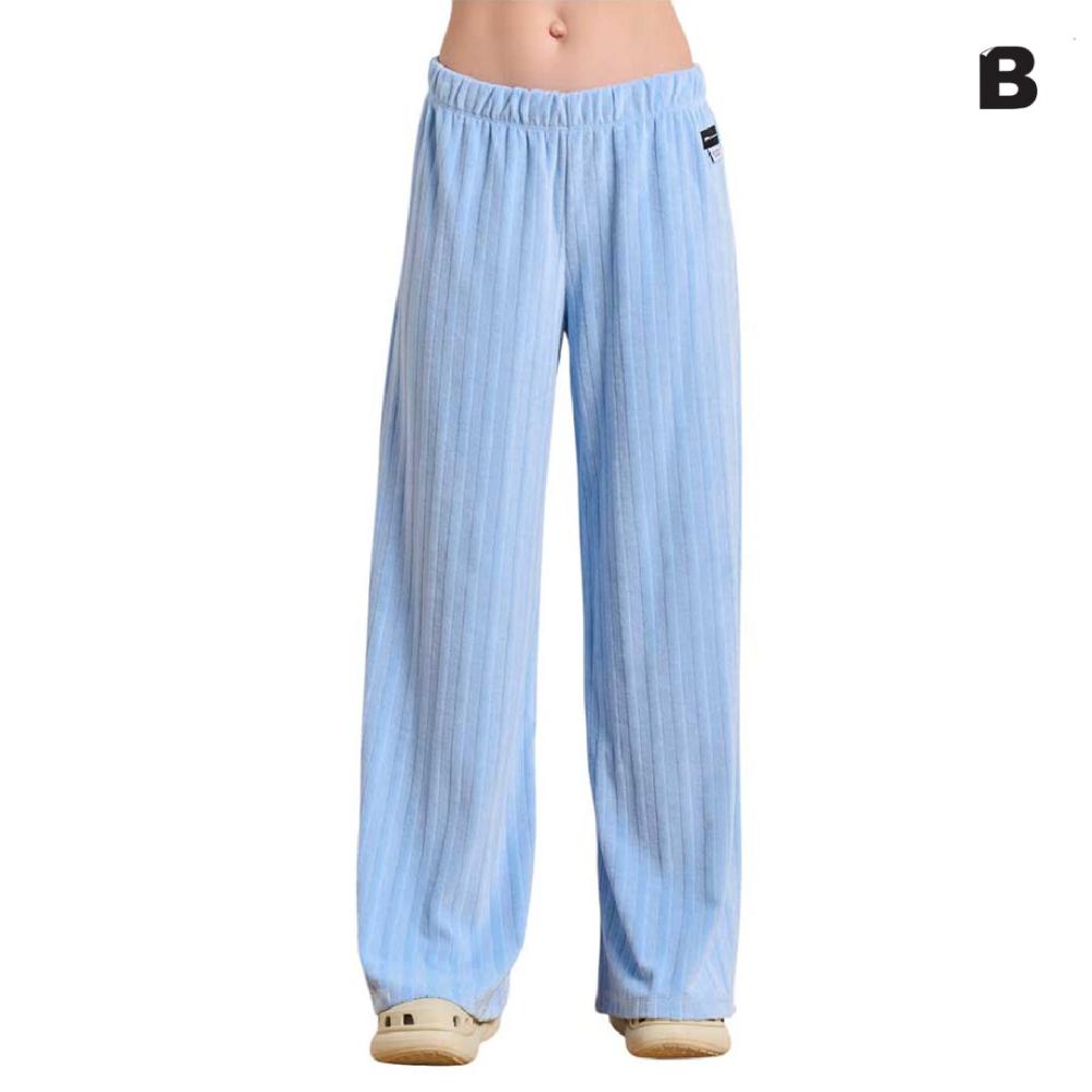 TERRY STRIPES WIDE LEG