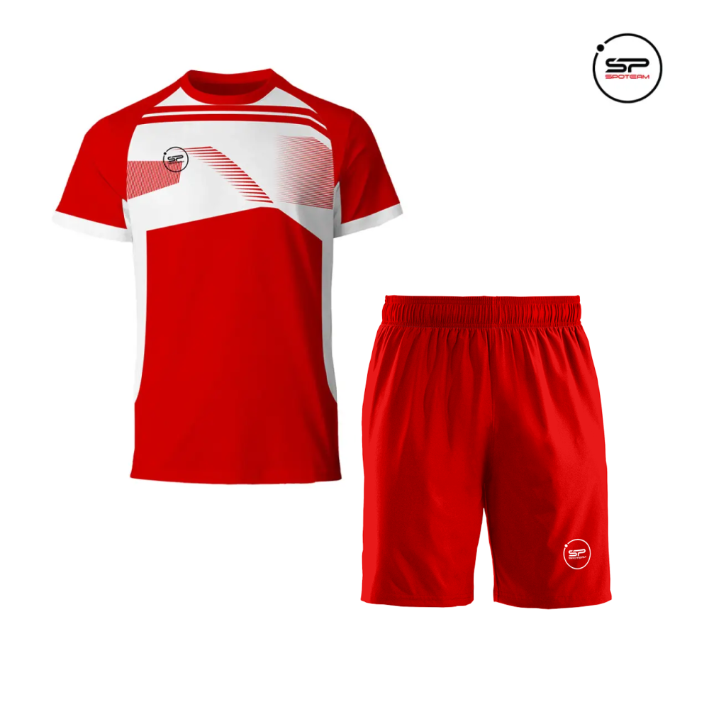 FOOTBALL SET SPOT TEAM RED WHITE