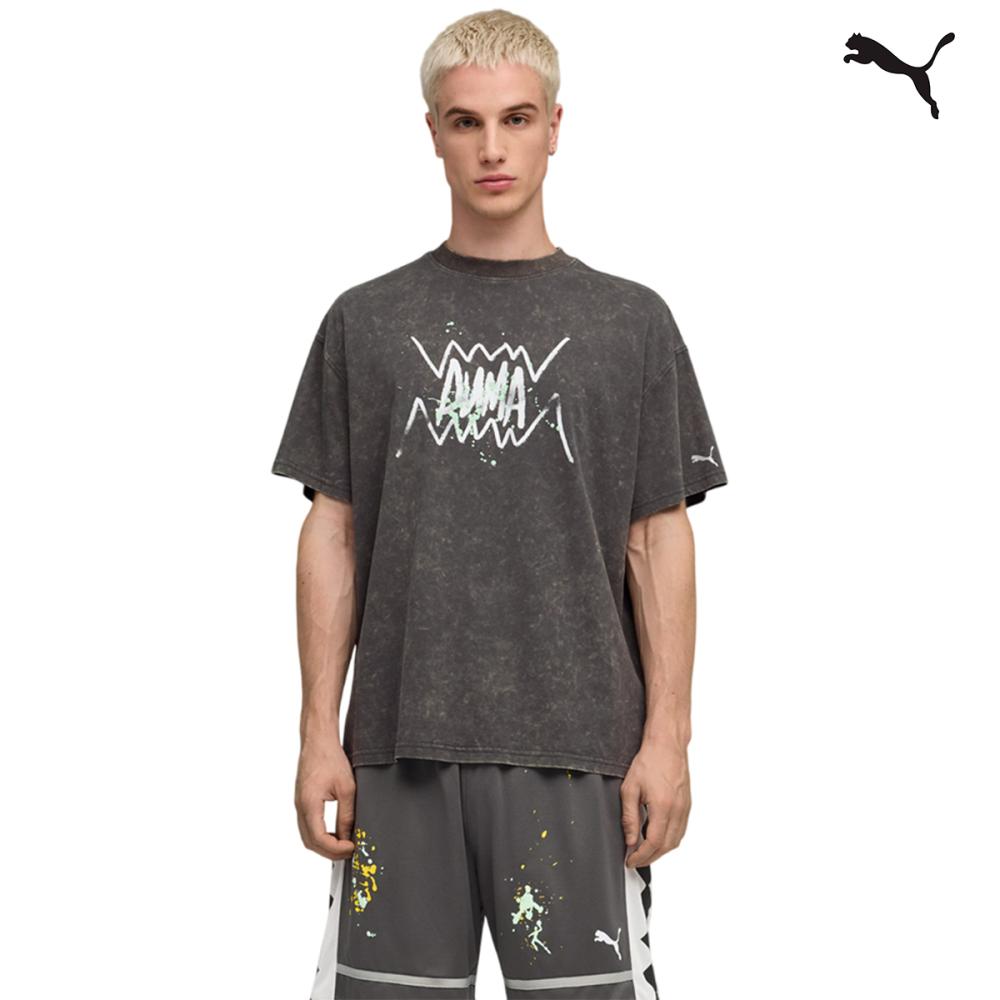 632829 Points in the Paint Tee ΜΠΛΟΥΖΑΚΙ ΚΟΝΤΟΜΑΝΙΚΟ PUMA