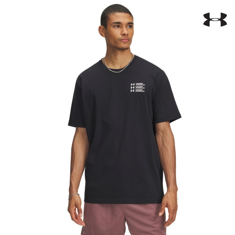 6004173 UA TRIPLE   STACK LC LOGO SS ΜΠΛΟΥΖΑΚΙ ΚΟΝΤΟΜΑΝΙΚΟ UNDER ARMOUR