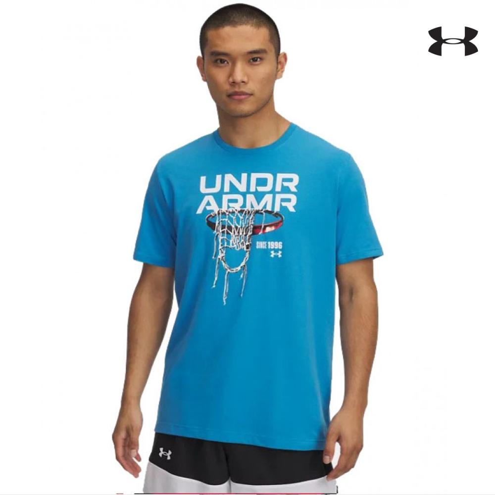 1390188 UA M    60/40s Hoops Net SS ΜΠΛΟΥΖΑΚΙ ΚΟΝΤΟΜΑΝΙΚΟ UNDER ARMOUR