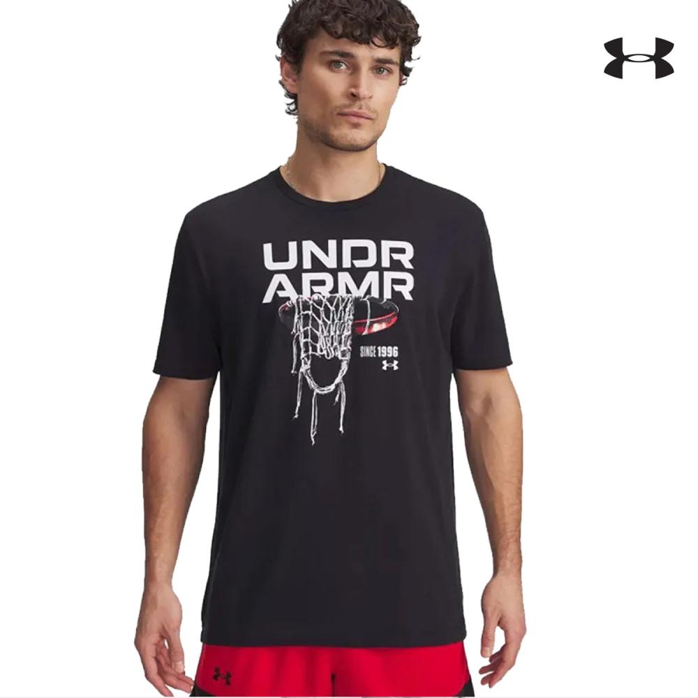 1390188 UA  M  60/40s Hoops Net SS ΜΠΛΟΥΖΑΚΙ ΚΟΝΤΟΜΑΝΙΚΟ UNDER ARMOUR